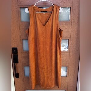 Anne Klein Sleeveless Midi Dress in Rust size XL